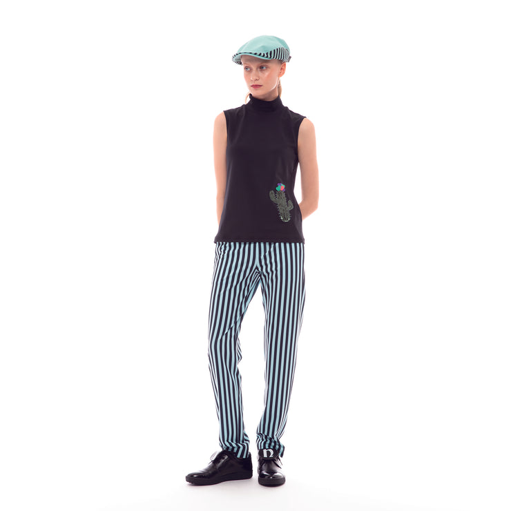 ストライプストレートパンツ