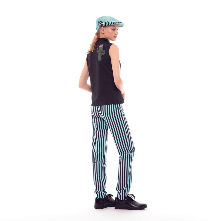 ストライプストレートパンツ