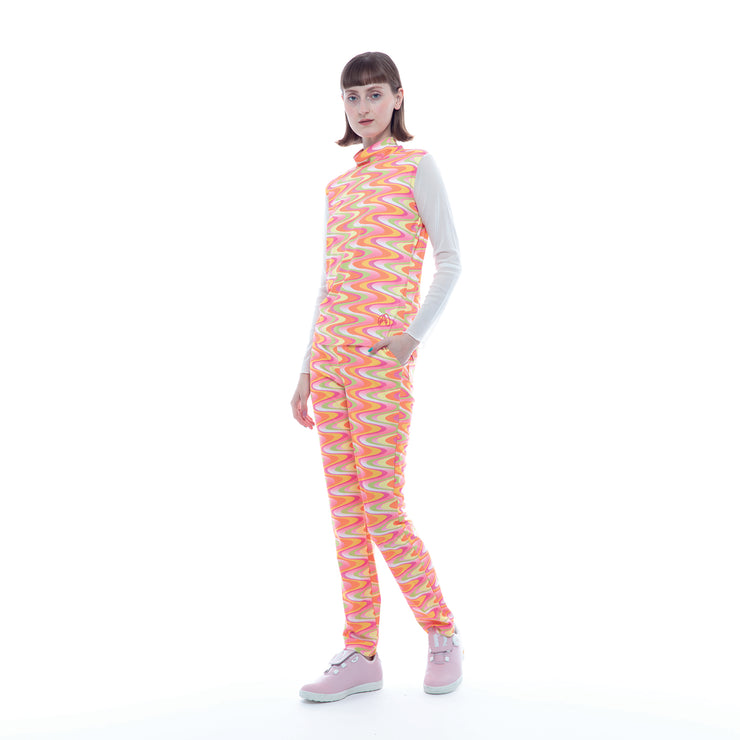 サイケプリントストレートパンツ