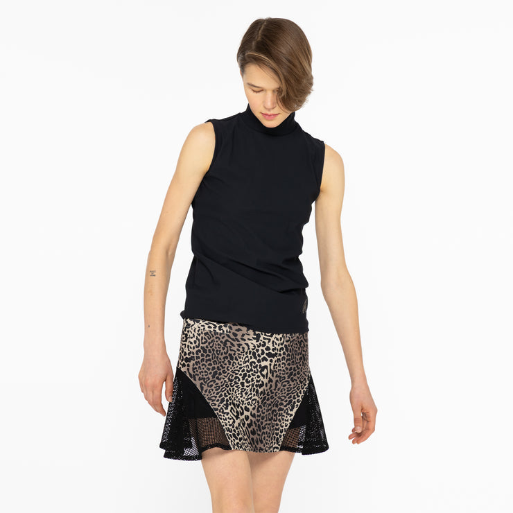 LEOPARD メッシュスカート