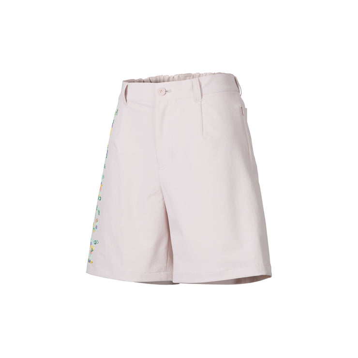 発泡プリントキュロットパンツ
