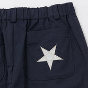 星アップリケのパンツ