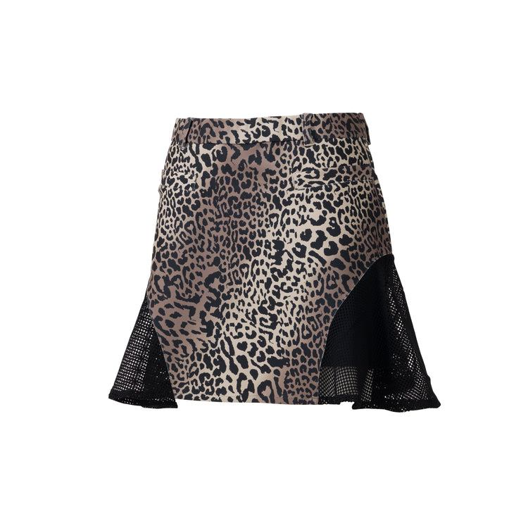 LEOPARD メッシュスカート