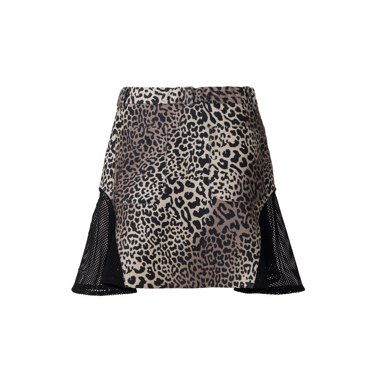 LEOPARD メッシュスカート