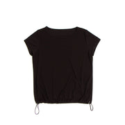 裾ゴム調節半袖Tシャツ