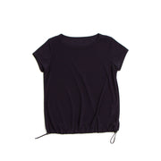 裾ゴム調節半袖Tシャツ