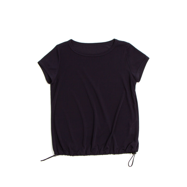 裾ゴム調節半袖Tシャツ
