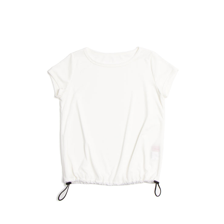 裾ゴム調節半袖Tシャツ
